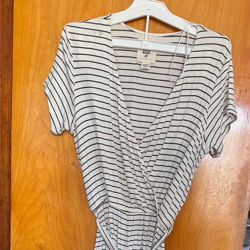 Striped billabong romper